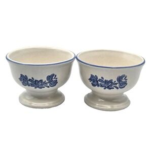 Pfaltzgraff Yorktowne Set of 2 Footed Sherbert 3" x 4 1/2" Dessert Cups - EUC